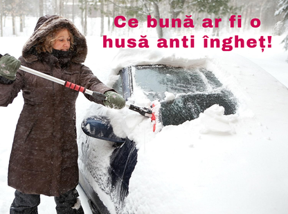 Husă de protecție îngheț parbriz 🥶❄️