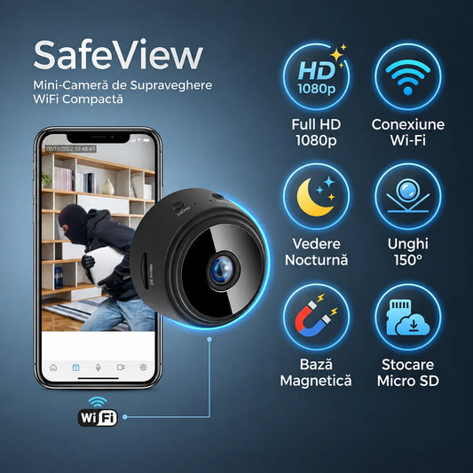 Mini Cameră de Supraveghere SafeView™